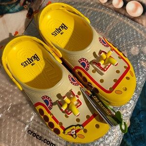 CROCS Yellow and Red Beatles Sandals
